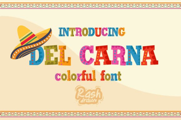 Del Carna: The Vibrant Display Font That Turns Words Into Celebration