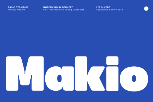 Makio: A Bold, Friendly Visual Presence for Modern Design
