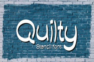 Quilty: A Casual Stencil Font with Open Charm