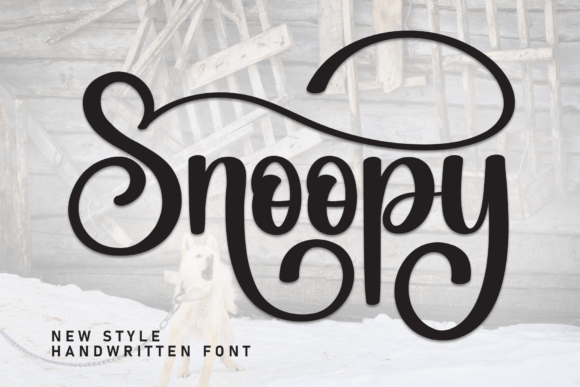 Snoopy: The Elegant Script Font That Adds Timeless Charm to Any Design