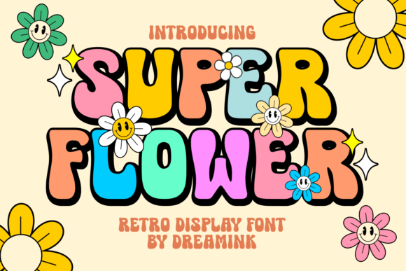 Super Flower: A Retro Display Font That Brings Nostalgia to Modern Design