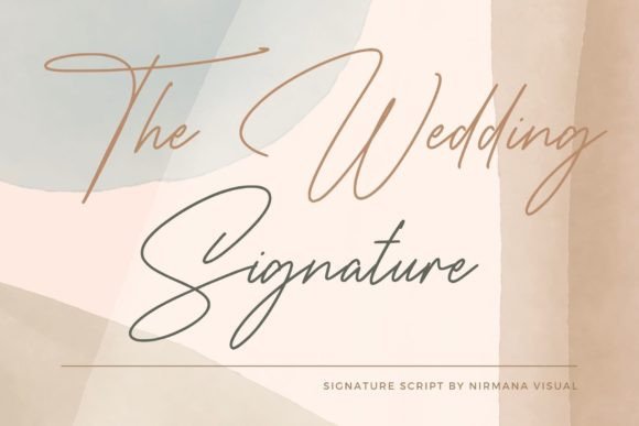 The Wedding Signature: A Script Font for Elegant Design