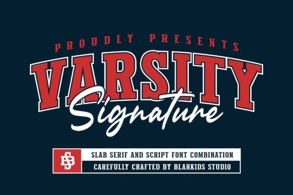 Varsity Signature: A Sporty Font for Professional Branding