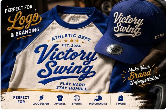 Victory Swing: A Bold Vintage Script for Dynamic Design